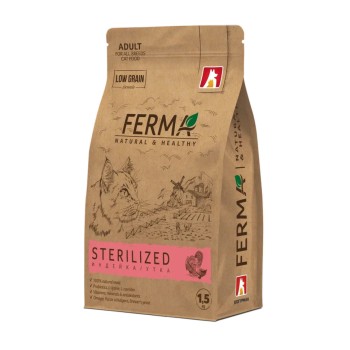 Зоогурман Ferma Sterilized сухой корм для стерилизованных кошек и кастрированных котов, с индейкой и...