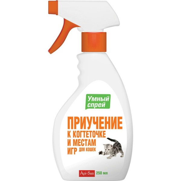 Apicenna Умный спрей "приучение к когтеточке" для кошек - 200 мл