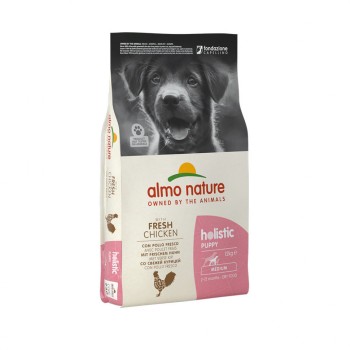 Almo Nature Holistic Medium Puppy & Chicken сухой корм класса холистик для щенков средних...