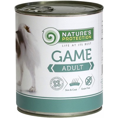 Консервы для собак дичью Nature's Protection Adult Game 800 г