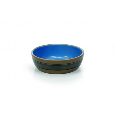 Миска для кошек керамическая с полосками Beeztees Ceramic Bowl 12,5 см