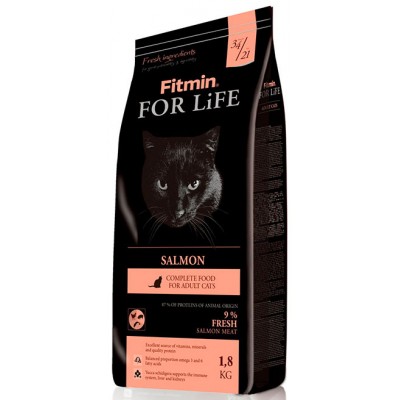 Корм для кошек с лососем Fitmin Cat For Life Salmon 1,8 кг