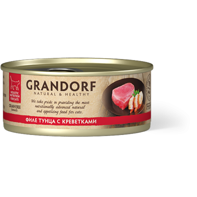 Консервы с филе тунца и креветками Grandorf Tuna with Prawn in Broth 70 г