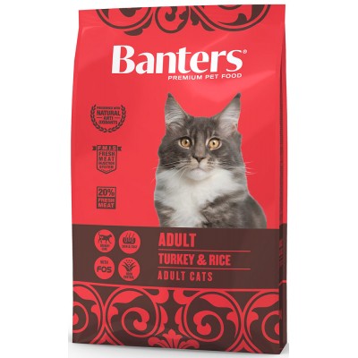 Корм для взрослых кошек с индейкой Banters Adult 2 кг