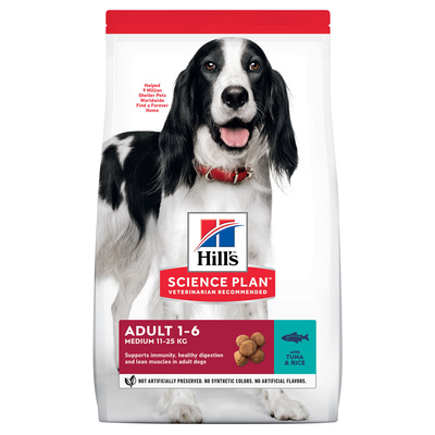 Корм для средних собак с тунцом и рисом Hills Adult Advanced Fitness Tuna & Rice 3 кг