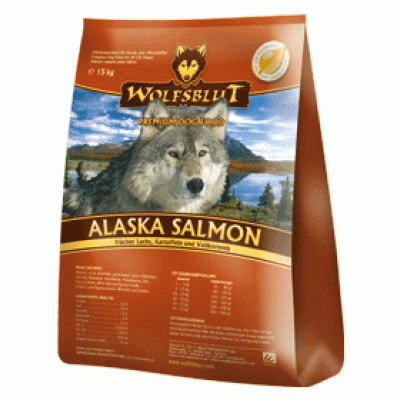 Сухой корм для взрослых собак Аляскинский лосось Wolfsblut Alaska Salmon 15 кг