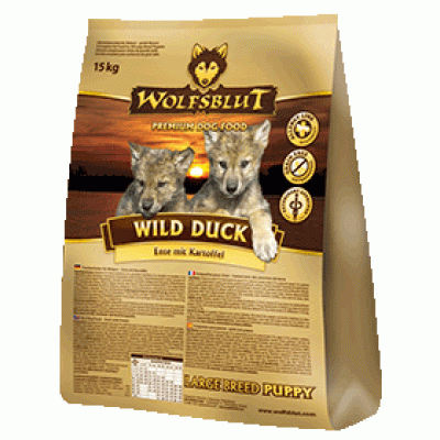 Сухой корм для щенков Дикая утка Wolfsblut Wild Duck Puppy 15 кг
