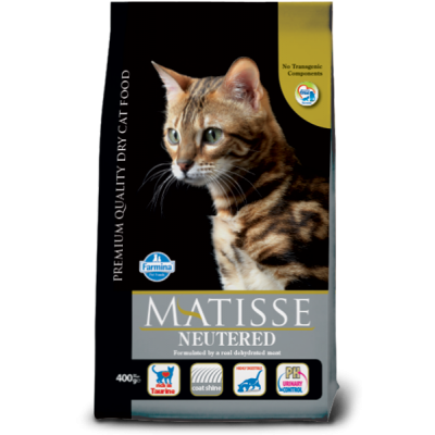 Сухой корм для стерилизованных кошек и кастрированных котов Farmina Matisse Neutered 400 г