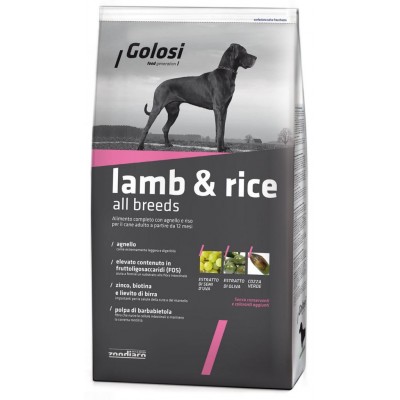Корм для собак всех пород с ягненком и рисом Golosi Lamb & Rice All Breeds 3 кг