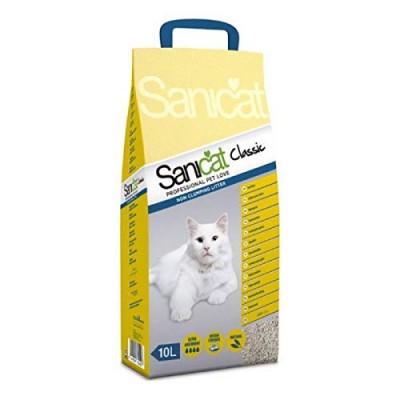 Впитывающий наполнитель без аромата Sani Cat Classic 10 л