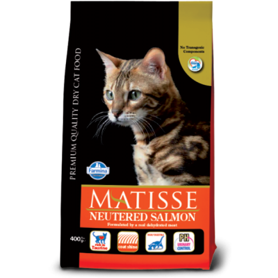 Сухой корм для стерилизованных кошек и кастрированных котов с лососем Farmina Matisse Neutered Salmon 1,5 кг