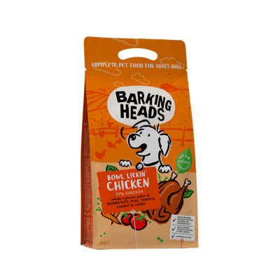 Корм для собак с чувствительным пищеварением на курице и рисе «До последнего кусочка» Barking Heads BOWL LICKIN' CHICKEN 2 кг