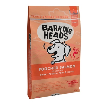 Беззерновой корм для собак с лососем и картофелем «Мисочку оближешь» Barking Heads POOCHED SALMON 12 кг