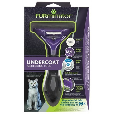 Для кошек крупных с короткой шерстью Furminator Large Short Hair Cat M/L
