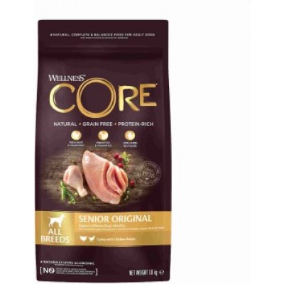  Wellness Core Корм из индейки с курицей для пожилых собак всех пород 1,8 кг