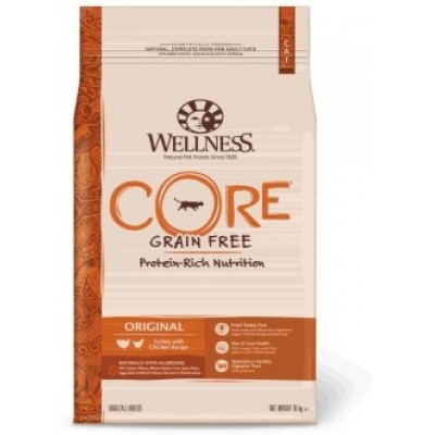  Wellness Core Корм из индейки с курицей для взрослых кошек 10 кг