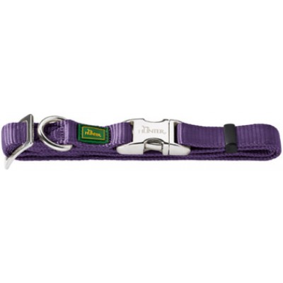  Hunter Ошейник для собак ALU-Strong S (30-45 см) нейлон с металлической застежкой фиолетовый 1 шт