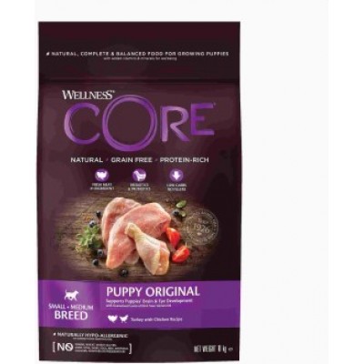  Wellness Core Корм из индейки с курицей для щенков мелких и средних пород 10 кг