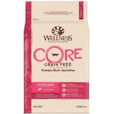  Wellness Core Корм из лосося для стерилизованных кошек и кастрированных котов 10 кг