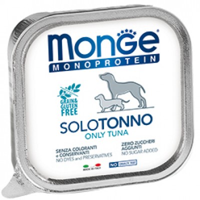 Консервы для собак паштет из тунца Monge Dog Monoprotein Solo Tuna 150 г