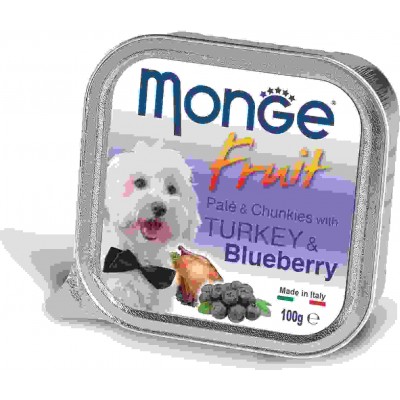 Консервы для собак индейка с черникой Monge Dog Fruit Turkey 100 г