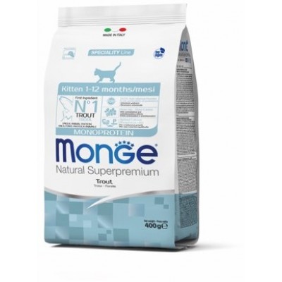 Корм для котят с форелью Monge Cat Monoprotein 400 г