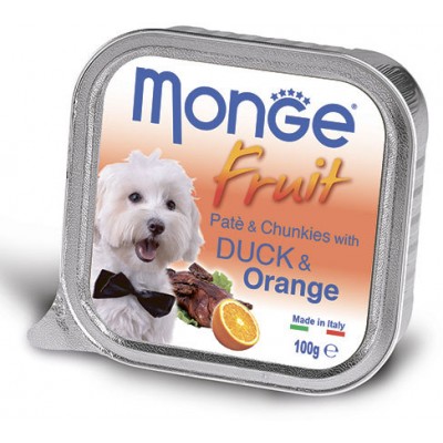 Консервы для собак утка с апельсином Monge Dog Fruit Duck 100 г