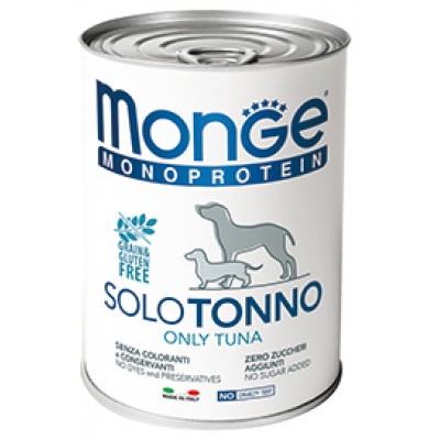 Консервы для собак паштет из тунца Monge Dog Monoprotein Solo Tuna 400 г