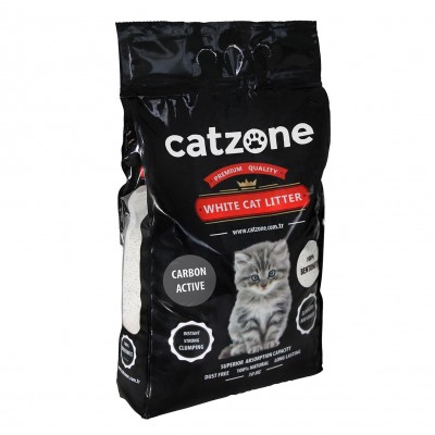 Наполнитель комкующийся Catzone Active Carbon С активированным углем 5,2 кг