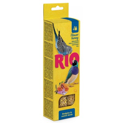 Палочки для волнистых попугаев и экзотов, 2 шт Rio Мед 40 г