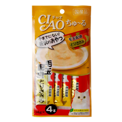 Соус для кошек восстановление в и после болезни, филе курицы Inaba Sauce Car Recovery Chicken 14 г х 4 уп