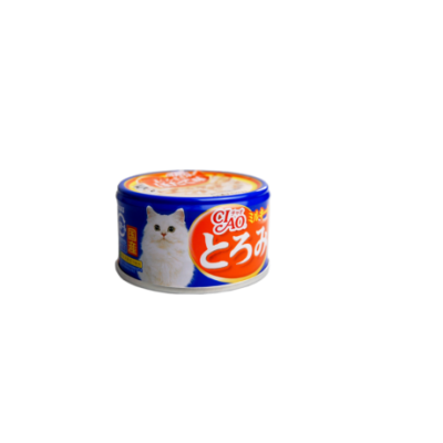 Консервы для кошек из мраморного тунца в сливочном соусе, гребешка, филе курицы Inaba Canned Cat Marbled Tuna in Cream Sauce & Scallop & Chicken Fillet 80 г