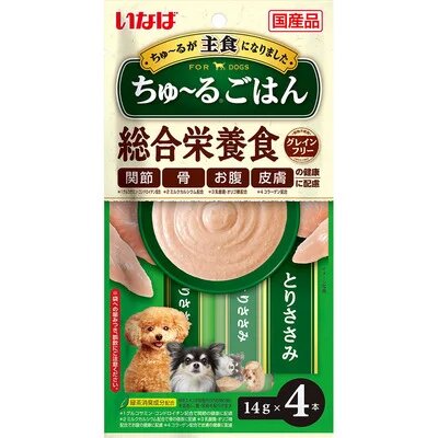 Соус для собак нежный суп-пюре на основе парного филе курицы Inaba Cream Soap Dog Chicken 14 г х 4 уп