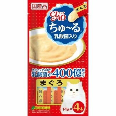 Соус для кошек для пищеварения с лакто и бифидо бактериями на основе тунца бонито Inaba Sauce Cat Digestion Bonito Tuna 14 г х 4 уп
