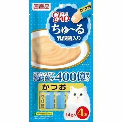 Соус для кошек для пищеварения с лакто и бифидо бактериями, тунец Inaba Sauce Cat Digestion Tuna 14 г х 4 уп