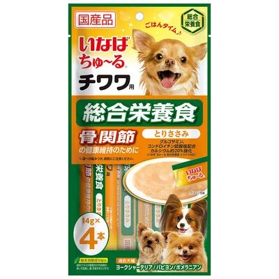 Соус для собак Чихуа-хуа для поддержания здоровья суставов и костей Inaba Sauce Chihuahua Health 14 г х 4 уп