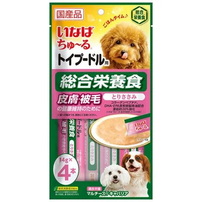Соус для собак Пудель с функциональным уходом за кожей, шерстью Inaba Sauce Poodle Skin Care 14 г х 4 уп