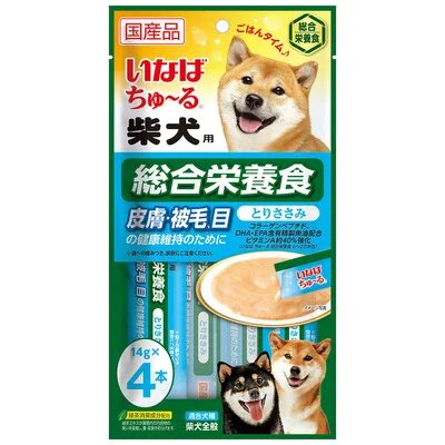 Соус для собак Шиба-ину с функциональным уходом за шерстью Inaba Sauce Shiba Inu Skin Care 14 г х 4 уп