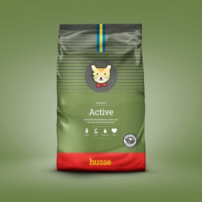 Корм для активных кошек с курицей Husse Exclusive Active 2 кг