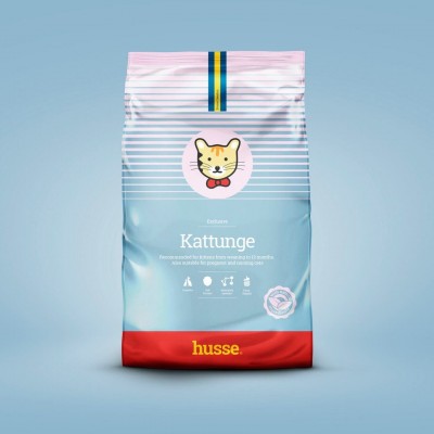 Корм для котят и кормящих кошек Husse Kattunge 2 кг