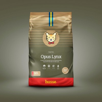 Корм для кошек беззерновой с курицей и картофелем Husse Opus Lynx 2 кг