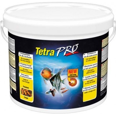 Корм-чипсы для всех видов рыб для дополнительной энергии, ведро Tetra Pro Energy Crisps 10 л
