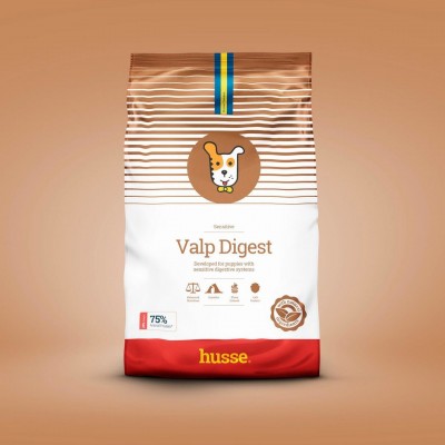Корм для щенков с чувствительным пищеварением Husse Valp Digest 7 кг