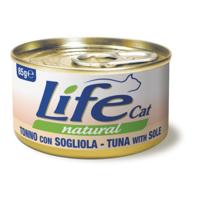 Консервы для кошек тунец с камбалой в бульоне Lifecat tuna with sole 85 г