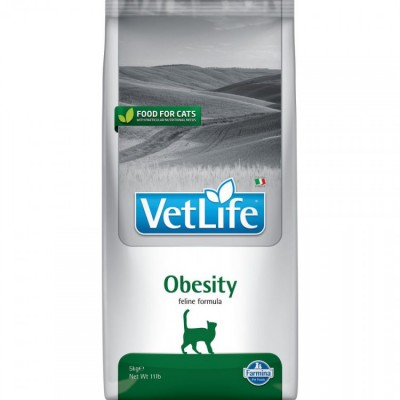 Корм для кошек при ожирении Farmina Vet Life Natural Diet Cat Obesity 5 кг