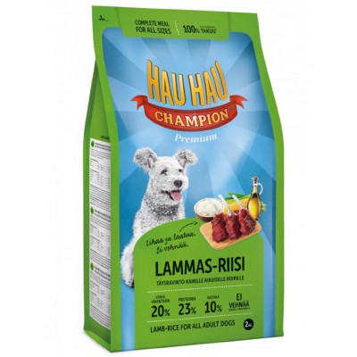 Сухой корм для собак всех пород ягненок с рисом Hau-Hau Champion Lamb- Rice Adult dog 15 кг