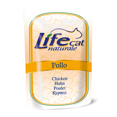 Консервы для кошек с курицей в соусе ПАУЧ Lifecat chicken 70 г