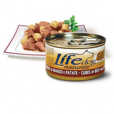 Консервы для собак говядина с картофелем в соусе Lifedog beef with potatoes 90 г