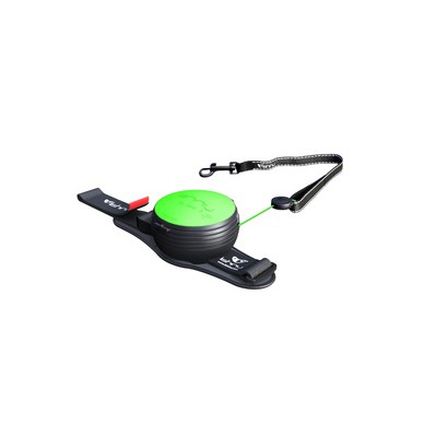 Поводок-рулетка для собак, неоновый зеленый, размер М Lishinu Оriginal Neon Green 8-12 кг