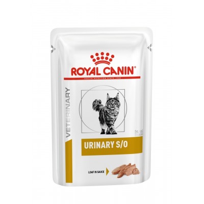 Паучи паштет для кошек при профилактике МКБ Royal Canin Urinary S/O feline loaf 85 г